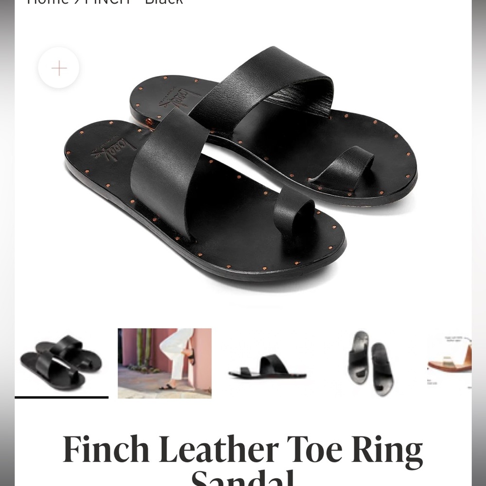 Beek Finch Leather Toe Ring Sandal